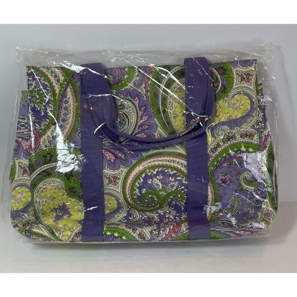 Jim Thompson Madrid Multicolor Paisley Floral Print Large Canvas Tote Shopper - Picture 6 of 13